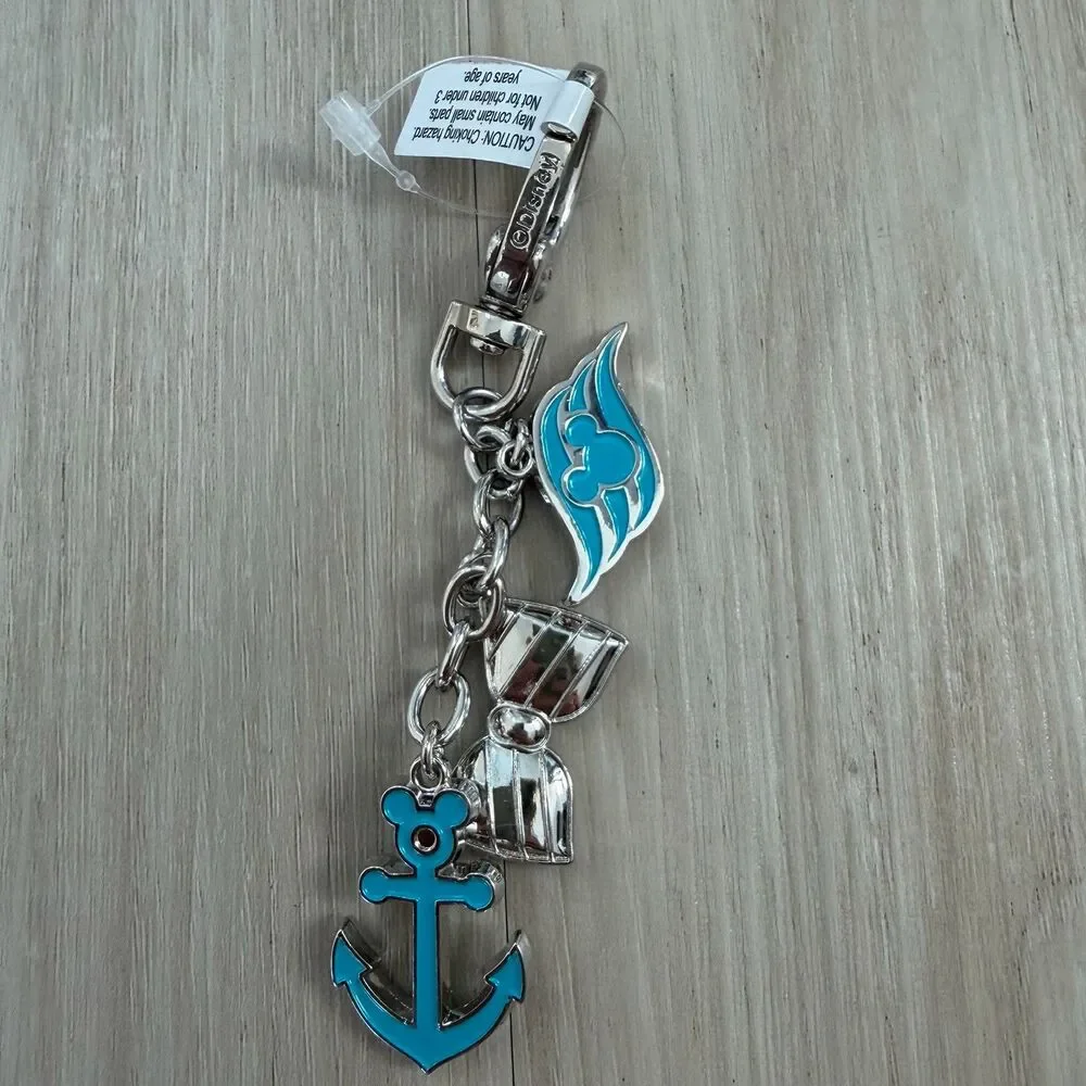 Disney Lanyard w/ Assorted Disney Keychains 2023 Disney World Mickey Mouse